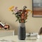 Uniquewise Contemporary Black Table Vase with Dripping Crystal Look and Scalloped Opening Design, 10 Inch QI004358.L - alternate 6